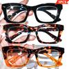 3pcs Classic Minimalist Square Frame Reading Glasses for Women, Suitable for Computer Use - Unisex, Range +1.0X To +4.0X