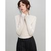 Demana Women's Seamless 100% Merino Wool Half-High Collar Sweater