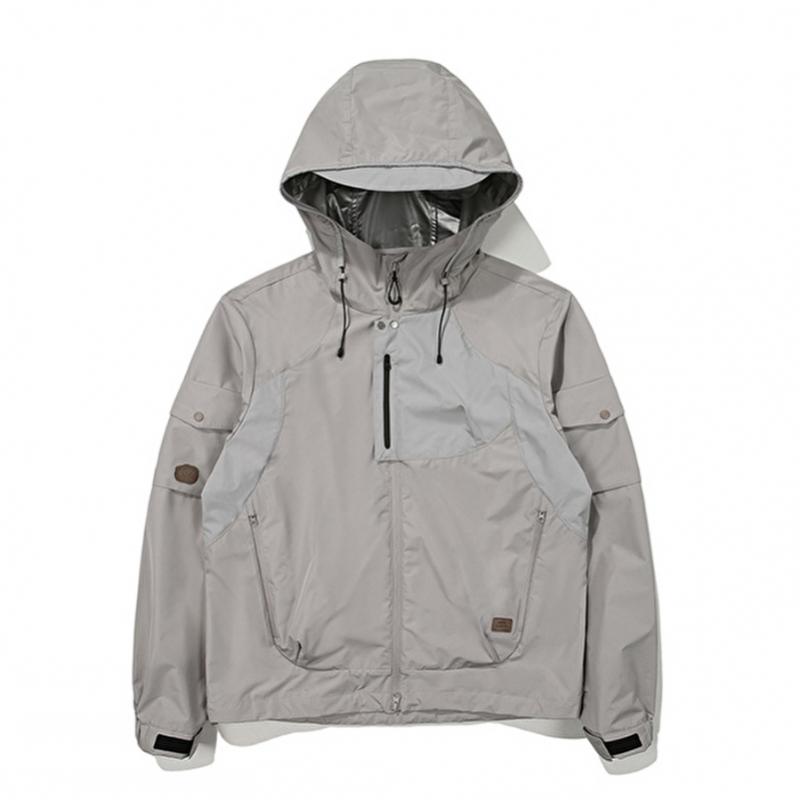 Silver Tpu Shell Jacket  Light Gray 