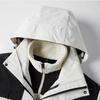 Jeanswest Men's Autumn/Winter Detachable Hood Outdoor Windproof Warm Jacket