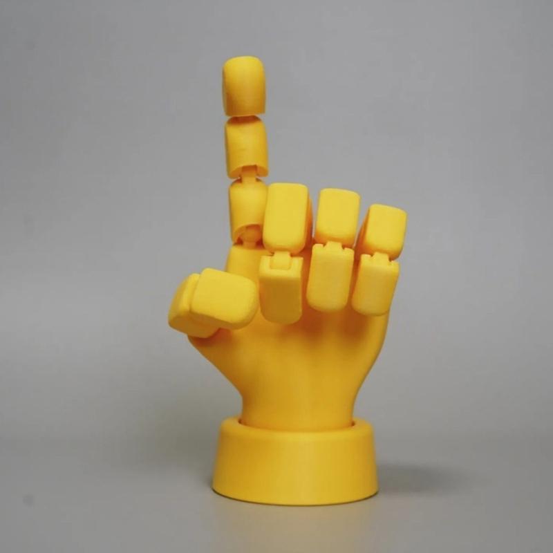Moveable Fingers Manikin Hand Figure Hand Model Ornament for Sketching Drawing Home Office Desk Posable Joints Hand