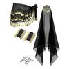 Belly Dance Performances Outfit Set Adult Belly Dancing Costume Lightweight Design For Dynamic Stage Presences