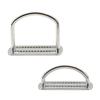 Scubas Diving Sidemount Webbings Strap Fixing Buckles Stainless Steel Knurled Buckles for Underwater Equipment