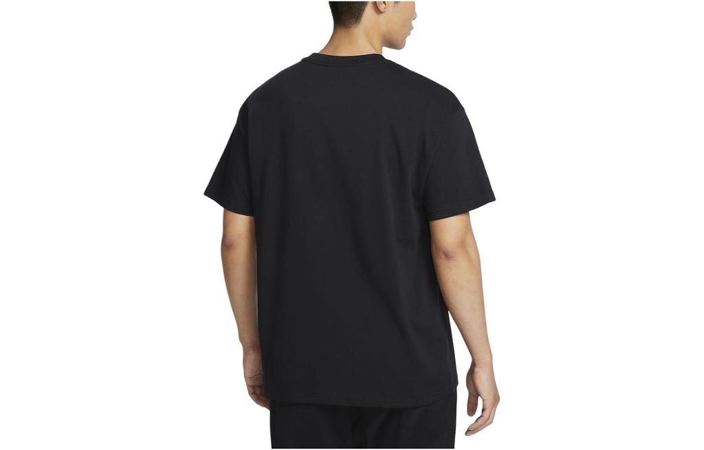 Nike T Shirts Men's Black Crew Neck Moderate Straight Fit FV8395-010