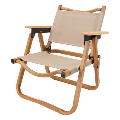Kinder Campingstoel Aluminiumlegering Houtnerf Canvas Draagbare Opvouwbare Campingstoel voor Kinderen Onder