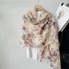 Winter Bohemina Ethnic Floral Viscose Shawl Wrap Lady Thin Scarves Fashion Tassel Pashmina High Quality Foulard Hijab Sjaal