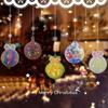 DIY Light and Shadow Keychain Christmas Silicone Epoxy Mold DIY Ornaments Pendant Crafting Mould for Valentine Gift