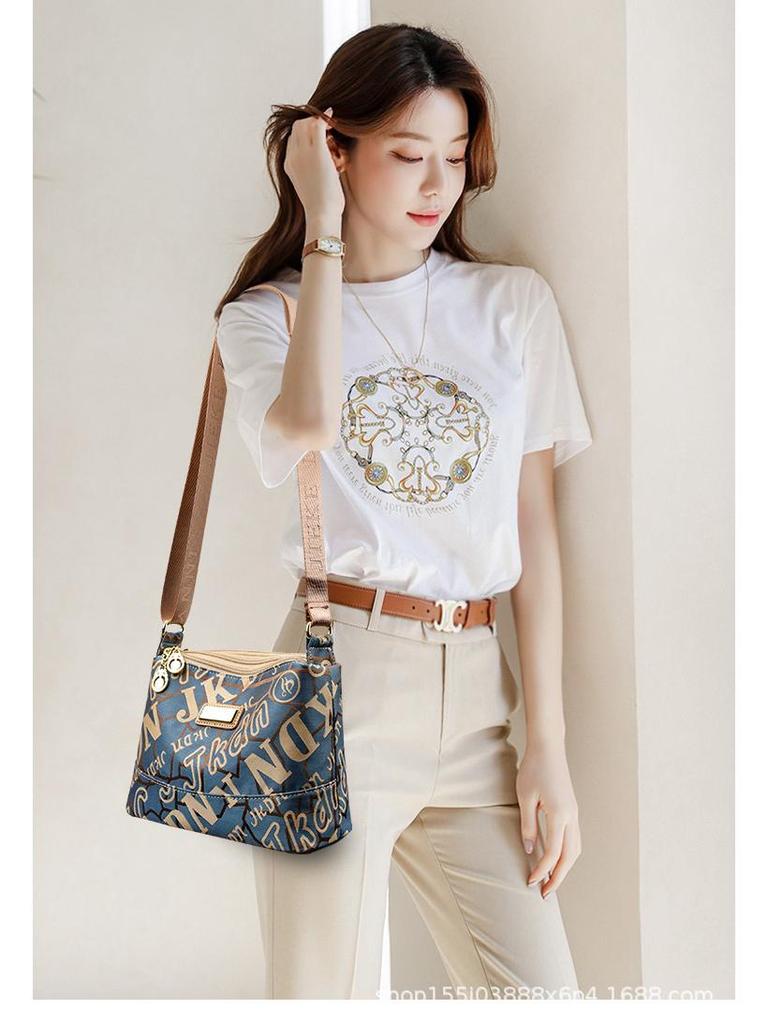 Oxford-Stoff Mehrschichtige Umhängetasche für Damen - Leicht, Vielseitig, Lässige Canvas-Tasche für Mütter