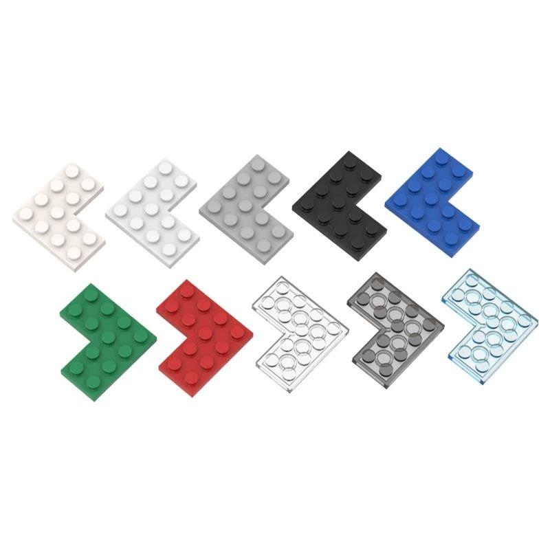 

10pcs 2639 Thin L-Sharp Plate 2X4X4 - 4x4 Corner Building Up Bricks Moc Accessories Matches with Brick DIY City Parts 10PCS