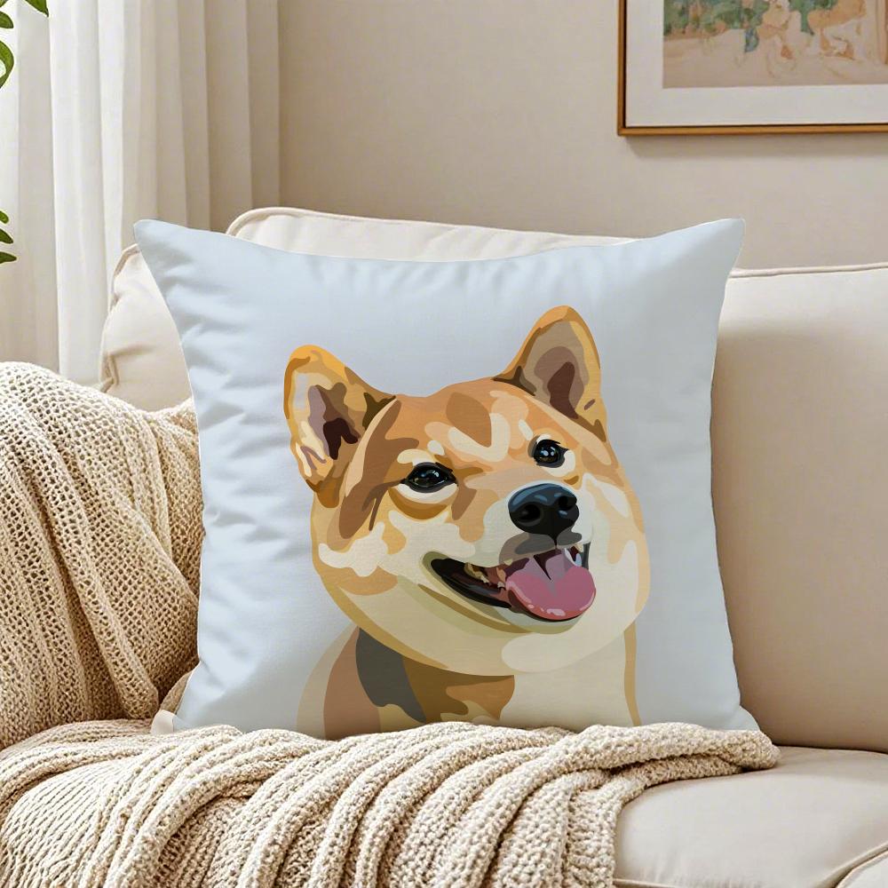 NICE CUTE Chihuahua Dog Cushion Cover Pillowcase Antidustmite Living Room Sofa Decor Cushion Room