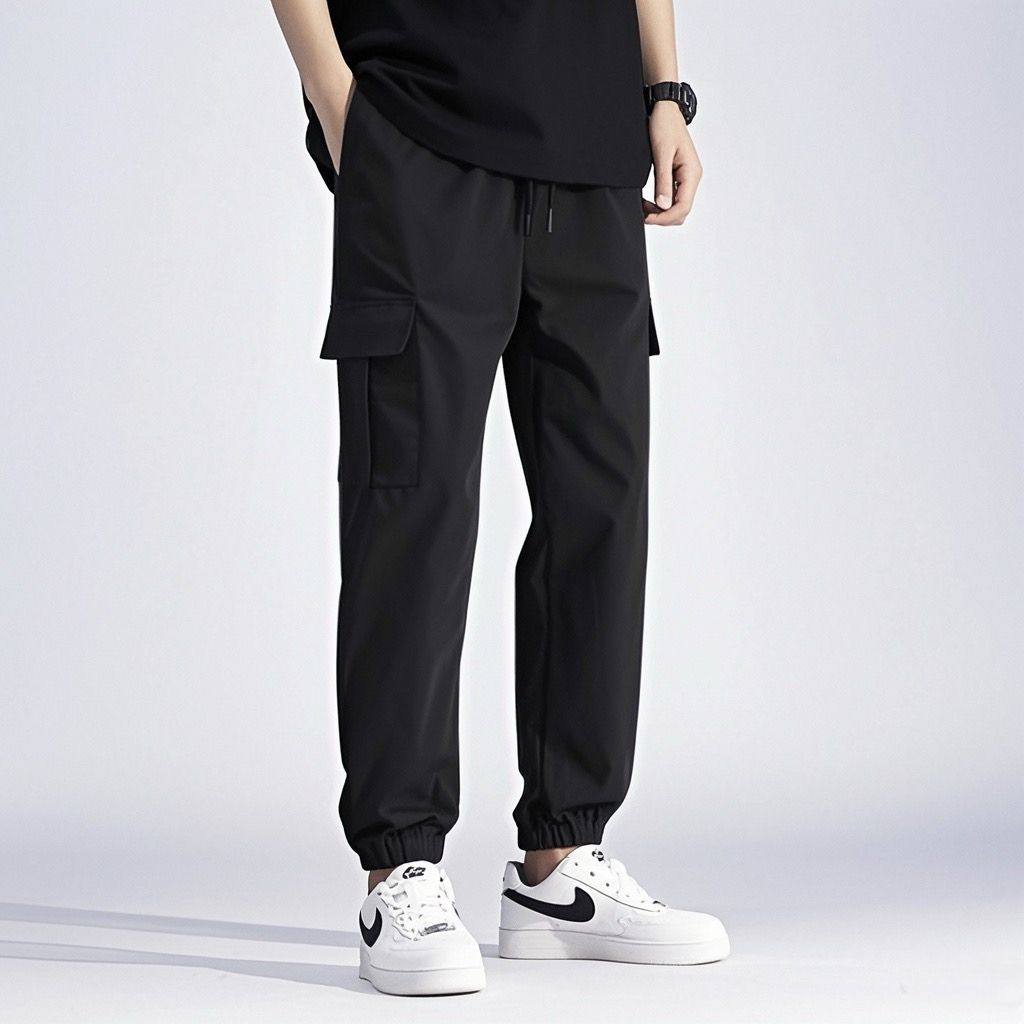 New Men's Sports Casual Pants Tooling Casual Pants Spring and Autumn Trendy Brand Fashion Versatile Men's Clothing Big