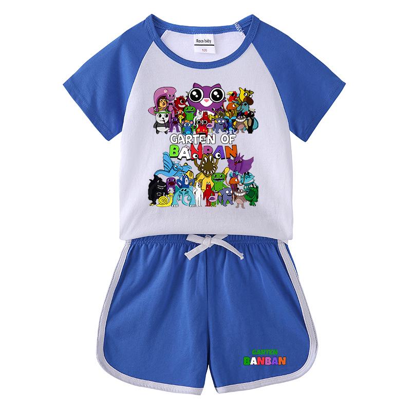 2026 Kids' Summer Clothing Set: Boys & Girls Casual Sports Outfit, Short Sleeve T-shirt & Hot Pants Two-Piece
