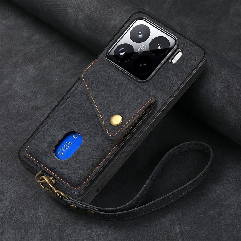 

Чехол для мобильного телефона Xiaomi 15 Противоударный чехол-картхолдер Защитный чехол для Xiaomi 15 Pro Магнитное притяжение для автомобиля Ретро Бизнес Мужской и женский Xiaomi Xiaomi 15 Pro