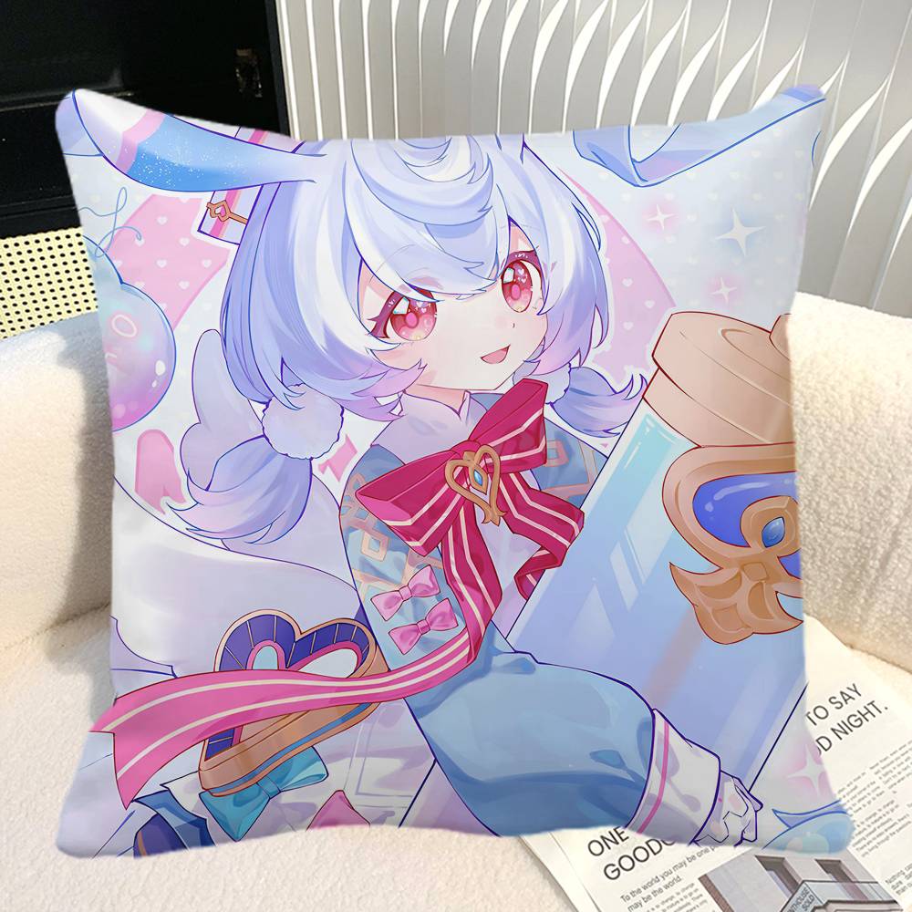Game Genshin Impact Sigewinne Pillow Case Square Pillow Bedroom Sofa Leisure Comfort Cushion Car Home Decoration