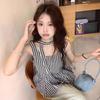 Sweet Design Girl Style Pattern U Neck Neck Vest Women's Summer New Loose and Thin Small Top