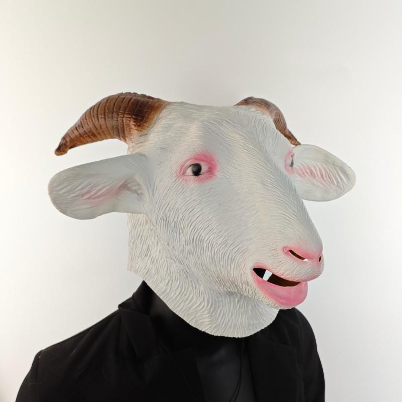 Maschera Animale di Halloween Alpaca Capra Lattice Maschera Costume Festa