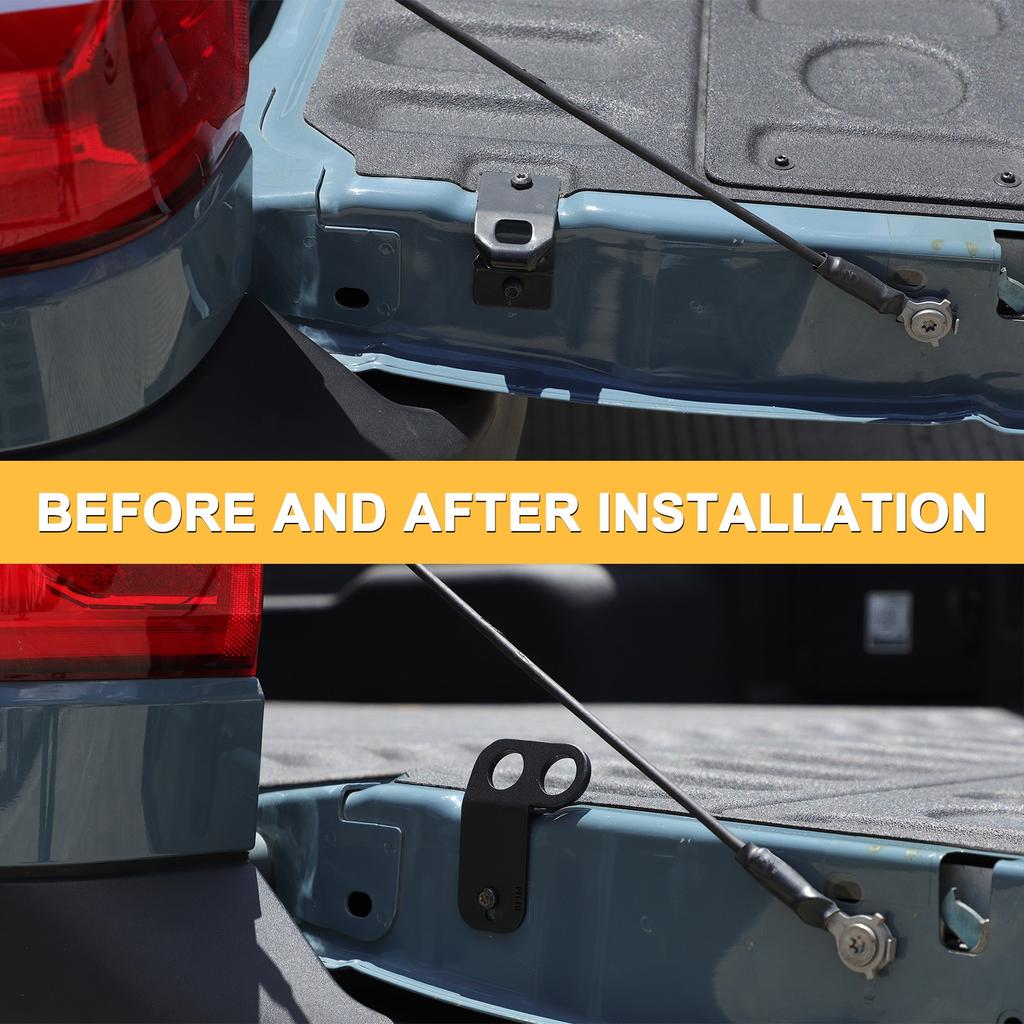 Black Steel Rear Tailgate Expansion Anchor For Ford Maverick +