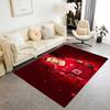 Dynamic Soccer Player Action Floor Rug Office Rug Perfect for Kitchen Decorate room Balcony Foyer Anti-slip Rug Anime Office Decor Gift for Festivals