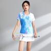 Quick-Dry Breathable Badminton Sport Set Unisex Short Sleeve Top Shorts Tennis Pickleball Running Gym