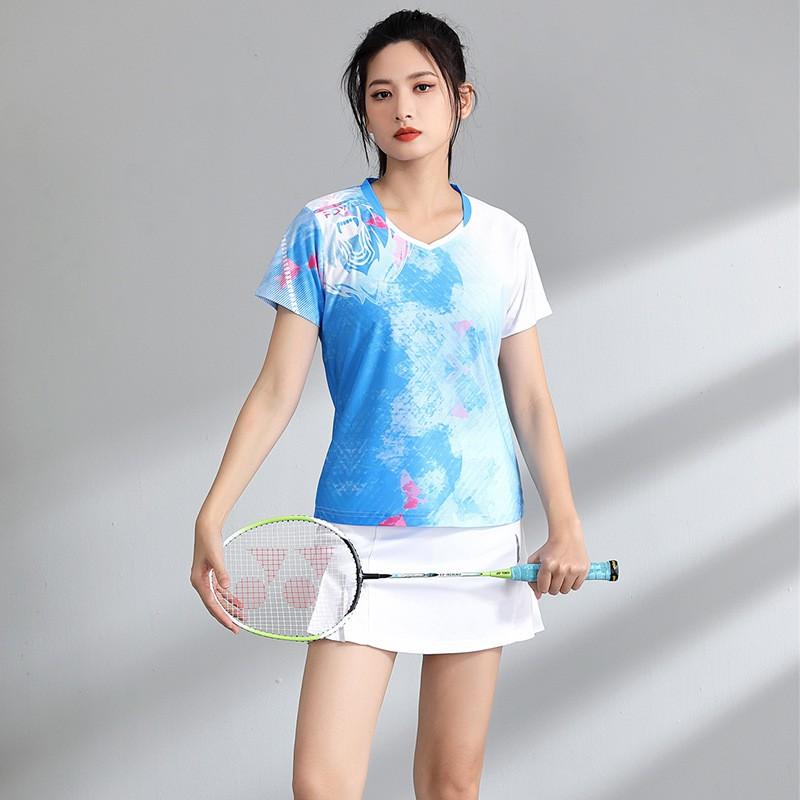 Quick-Dry Breathable Badminton Sport Set Unisex Short Sleeve Top Shorts Tennis Pickleball Running Gym