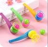 12Pcs Suspended Blow Pipe Blow Ball Rod Game Children Balance Training Floating Blowing Ball Magic Dangling Family Kids Toy