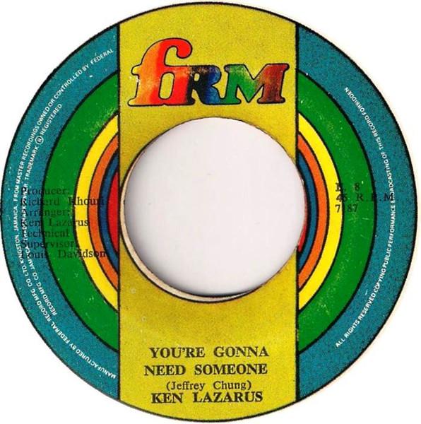 7inch Record KEN LAZARUS Youre Gonna Need Someone E8 FRM 1969 Jamaica Reggae Ska Dub Used