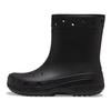 Crocs Flat Heel Short Boots Unisex Black