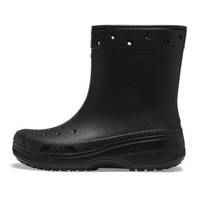 Flat Heel Short Boots Unisex Black