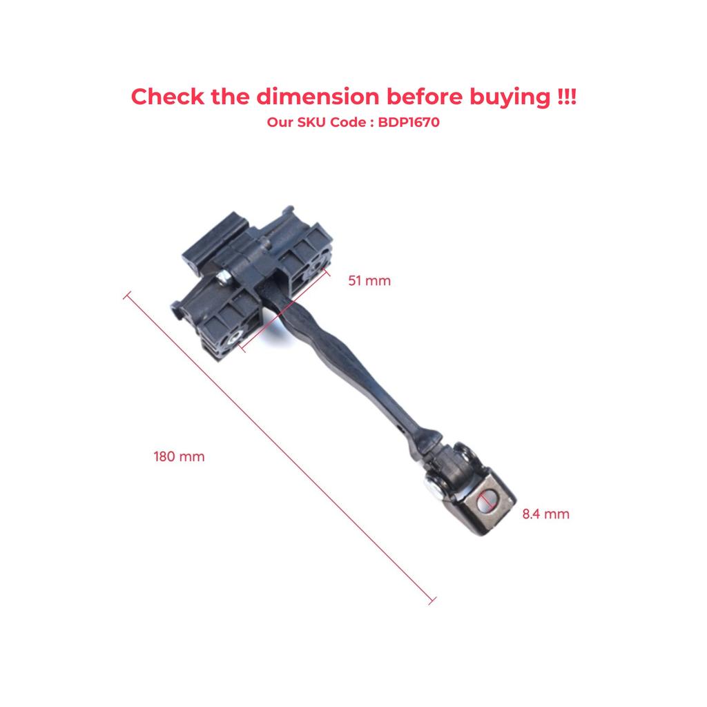 EDP1670 Rear Door Hinge Brake Stop Check Assy Limiter Strap for VW ID.3 E11 E12 Cupra Born K11 10A839249