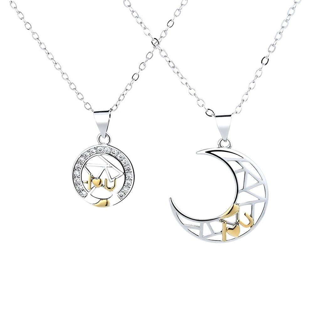 Buy Sun Moon Couple Necklace Stitching 