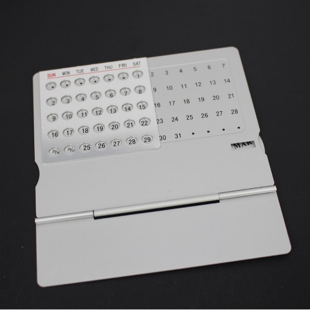 Aluminum Perpetual Calendar Desk Universal Calendar 2024 2025
