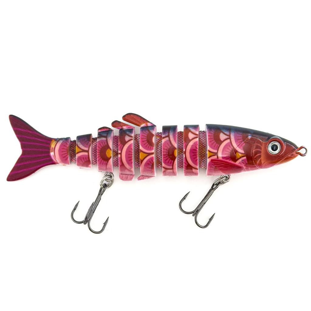 8-Section Lure Biomimetic Segmented Bait Submerged In Water For Long-Distance Freshwater Sea Fishing, Including Perch Fishing Gear