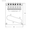 Gitarrenbrücke Sattel Zubehör Kits für Telecaster Tele TL E-Gitarre Ersatz Verstellbare Teile Zubehör