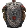 Ritter Edelstahlkelch Retro Bierkrug Whiskeybecher Kreatives geprägtes Harzornament Personalisierter Becher