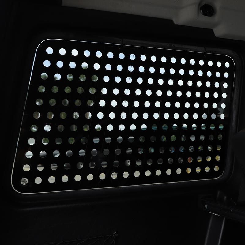 For Mercedes Benz G Class W463 2004-18 Aluminum Alloy Car Rear Window Honeycomb Window Glass Guard Protection Panel Accessories