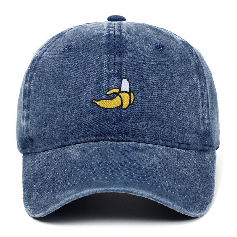Banana Embroidered Baseball Hats for Men and Women Outdoor Sunshade Duck Tongue Hats Outdoor Travel