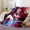 Kamado Nezuko Flannel Demon Slayer Blanket Washable Sofa Cover Hiking Picnic Fashionable Leisure Napping Throw Blankets