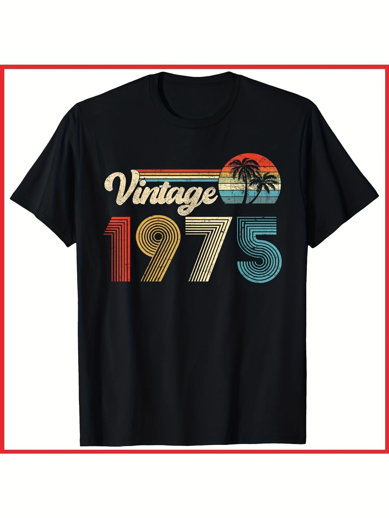 

T-Shirt Y2K Vintage 1975 50th Birthday Black XL