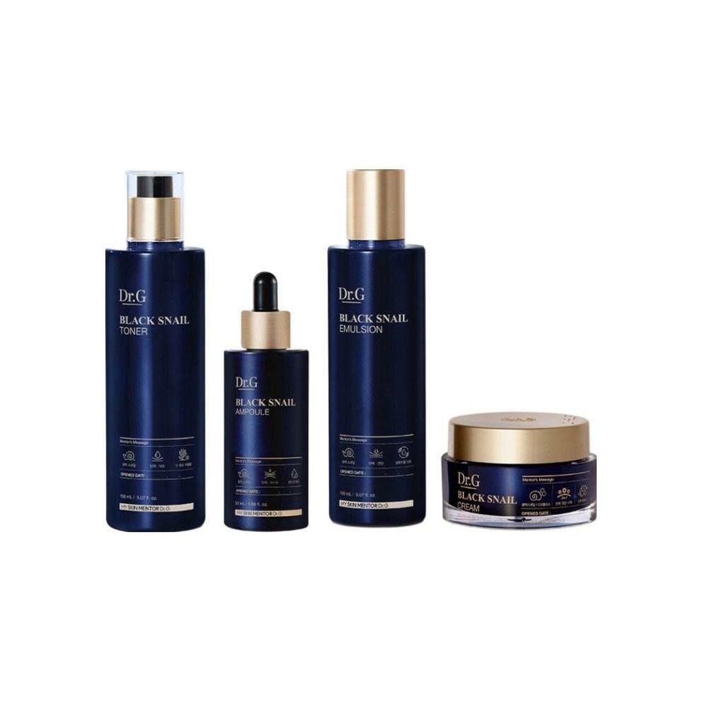 [Dr.G] Black Snail Prestige Toner + Emulsion + Ampoule + Cream + Shopping Bag 4-Piece Set, 2 Sets