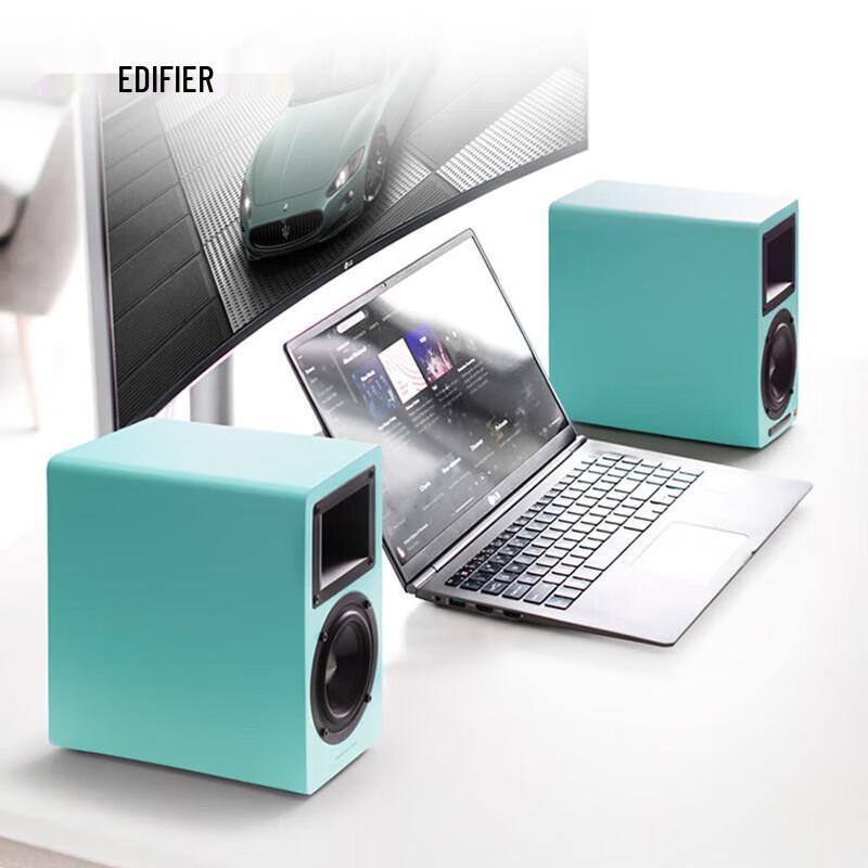 Edifier AIRPULSE A80 Hi-Fi Active Bluetooth Bookshelf Speakers CN Plug (adapter Included)