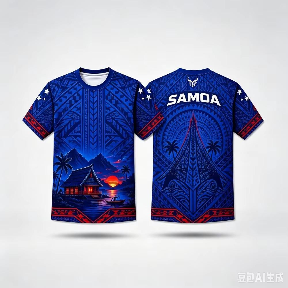 Summer Samoa Tribal Soccer T-shirt Soccer Print Football Jersey Men's Casual Tee Shirt Breathable Men Women Short Sleeves Top