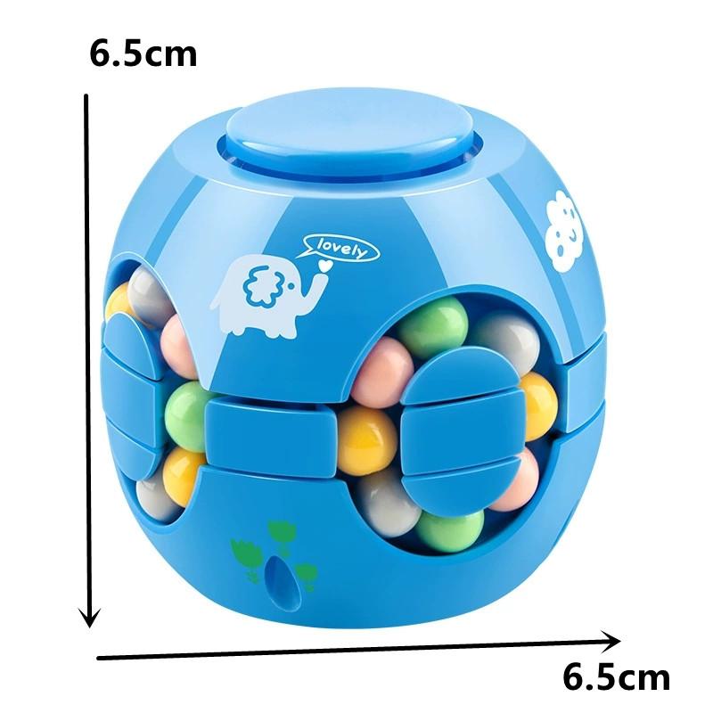 Magic Bean Rotating Fingertip Toy - Intelligence & Educational Montessori Puzzle Game for Kids & Adults