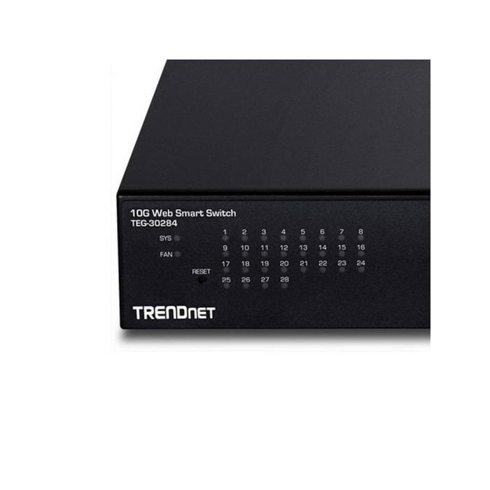 Trendnet commutateur ethernet teg-30284 24 ports gérable - 2 couches supportées - modulaire - fibre optique