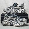 Men Casual Sneakers Outdoor Running Tennis Shoes Comfortable Trainers Platform Breathable Sneakers Vintage Sports Shoes Male