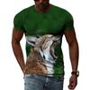 Sommer Mode Persönlichkeit Lynx Grafik T Shirts Männer Hip Hop Street Style Spaß Tees Trend Casual Gedruckt Oansatz Kurzarm tops