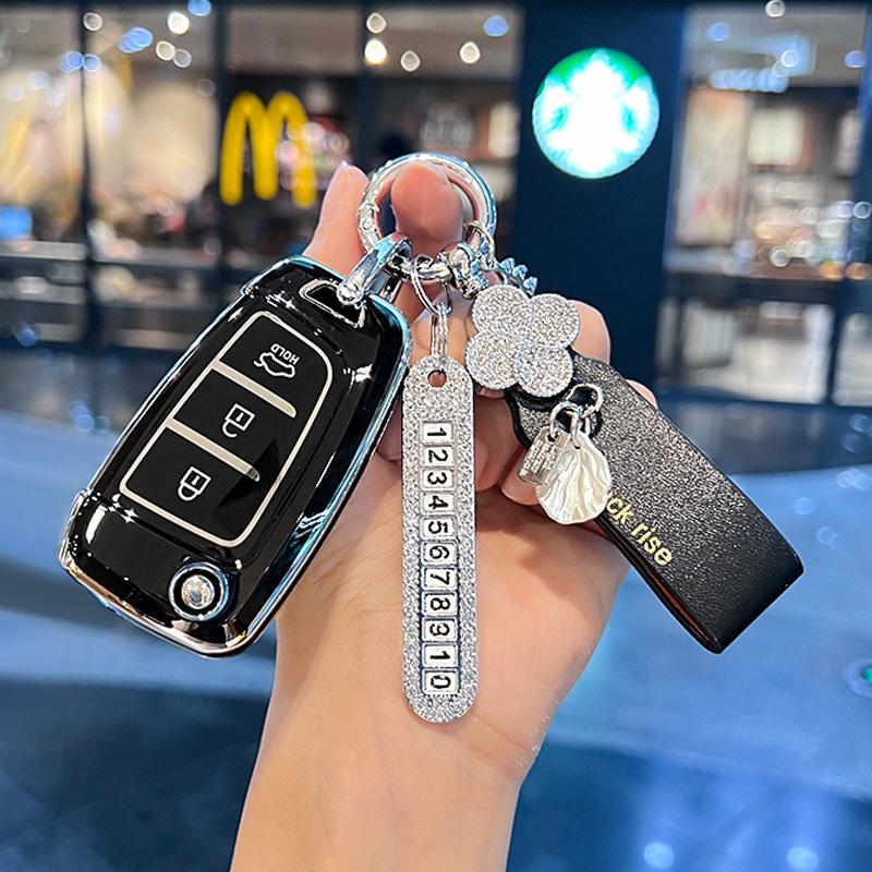 Kompatibel mit 20 Modellen: Schlüsselabdeckung für Beijing Hyundai New Elantra, Verna, ix25, Mistra, ix35 - Schutzschale Schnalle