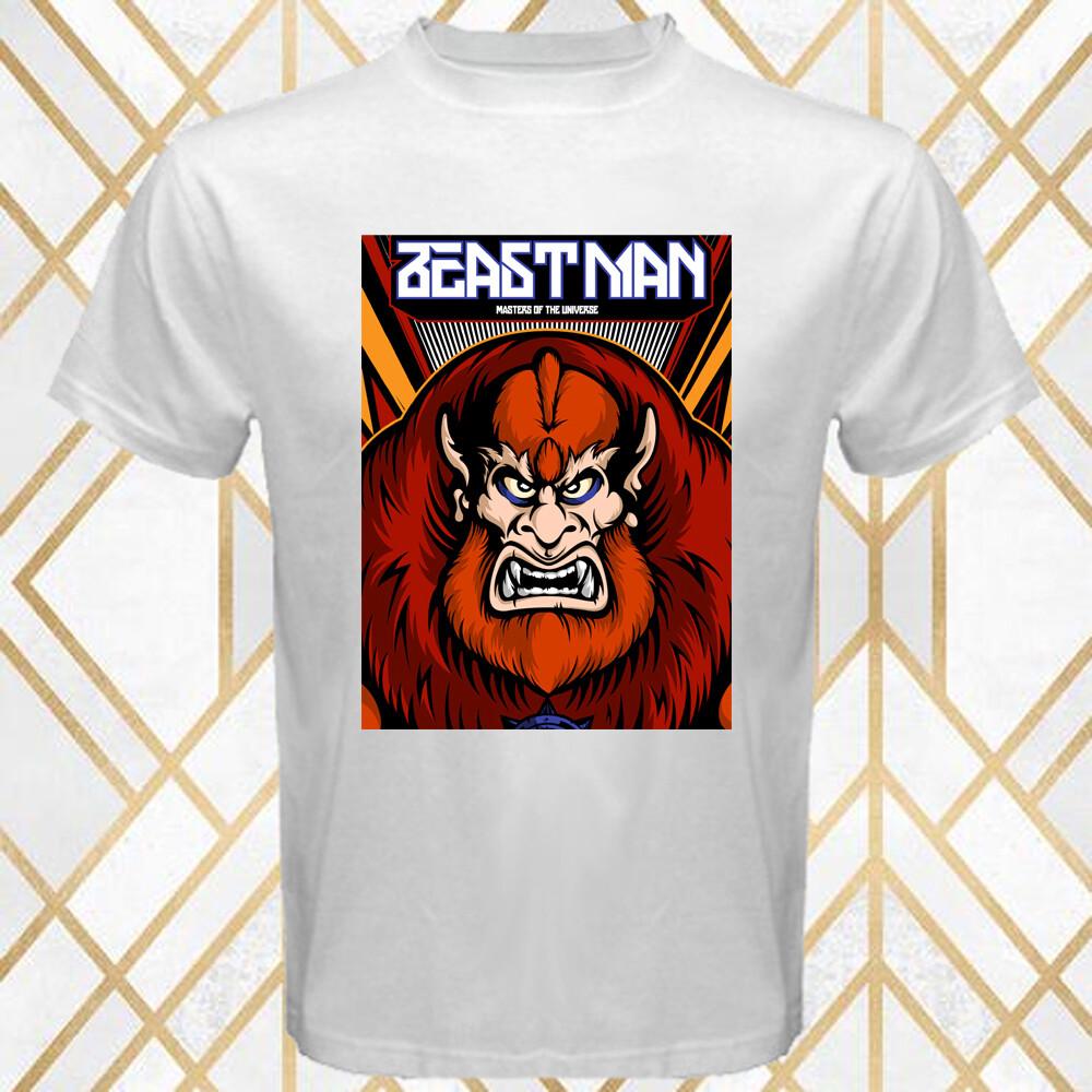 Masters of the Universe Beast Man Men s White T-Shirt Size S 3XL S