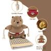 Cat Wrestling Glove Plush Wrestling Puppet Safe Stuffed Animal Cat Teaser Interactive Play Toy for Boredom Busting Training Exercise