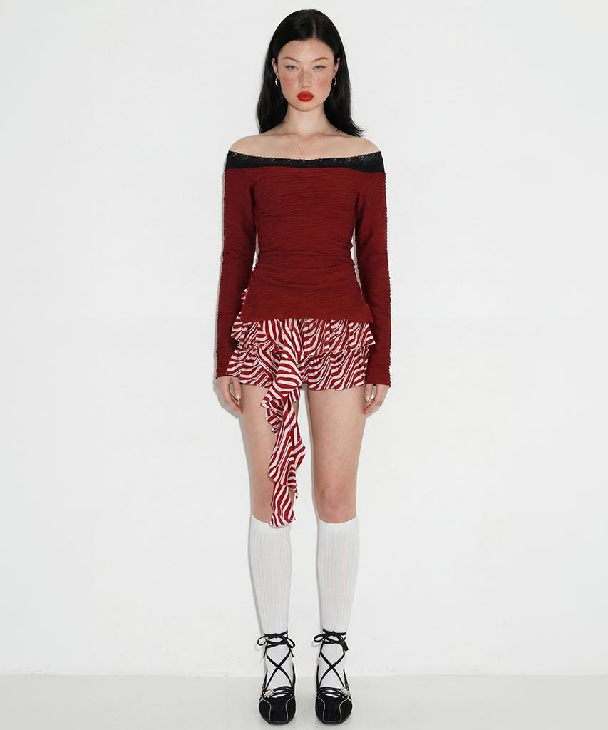 SETSETSET Cascade Ruffle Tiered Shorts
