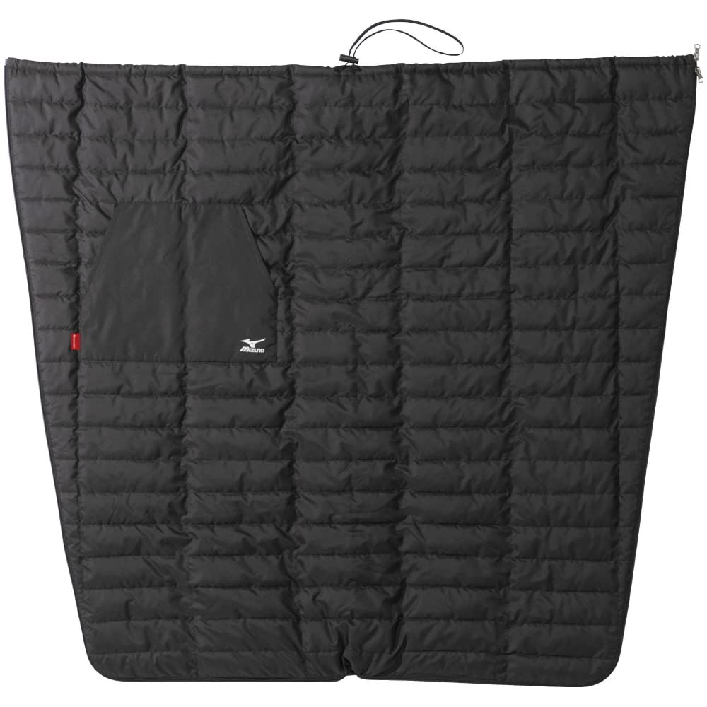 Techfil Warmer Kurumino Cold Weather Blanket with Storage Pouch, Breath Thermo, Water Repellent, Black, Free Size, C2JYA610